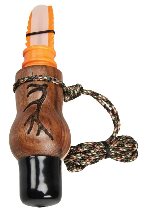 "Wayne Carlton's Calls 70168 Whispering Cow Call  Open Call Cow Sounds Attracts Elk Natural Walnut/Maple"