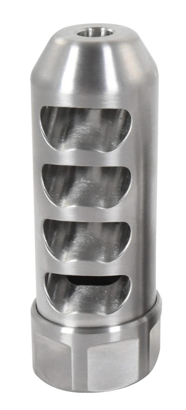 "American Precision Arms G2F5838S Gen 2 Fat Bastard Self Timing Brake Stainless Steel with 5/8-24 tpi Threads, 3.30 OAL & 1.115 Diameter for 338 Cal Rifle"