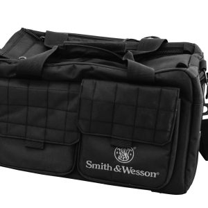 "M&P Accessories 110013 Recruit  Black Nylon Two Interior Pockets & Magazine Pouches Large Exterior Pockets Rubber Foot Skids Includes Padded Carrying Strap"