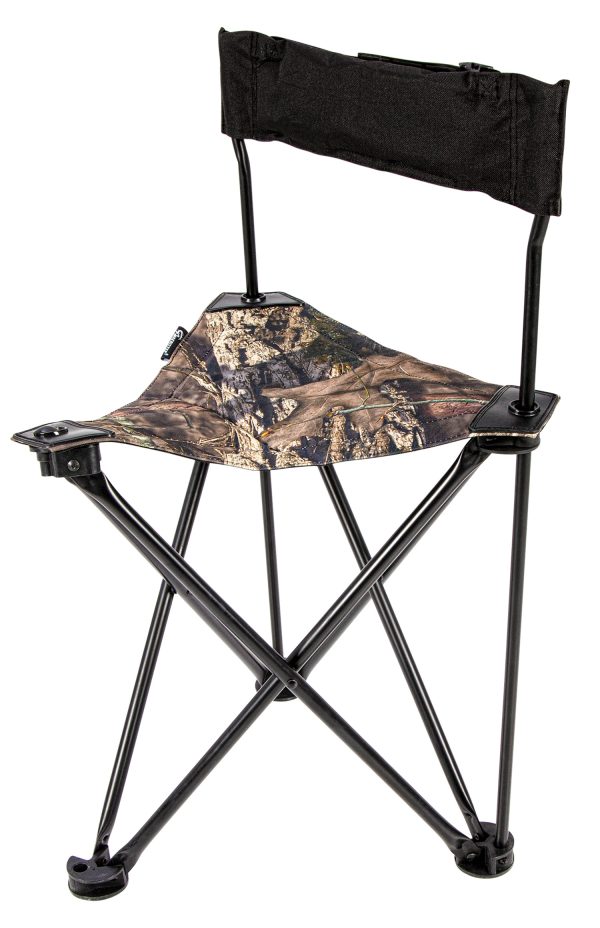 "Ameristep Tripod Stool w/Back Swivel Mossy Oak Break-Up Country Heavy Duty Fabric/Steel"