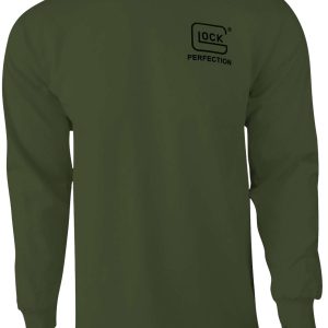"Glock AP96068 Born In Austria  Military Green Pre-Shrunk Cotton Long Sleeve XL"