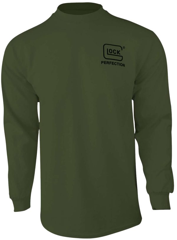 "Glock AP96068 Born In Austria  Military Green Pre-Shrunk Cotton Long Sleeve XL"