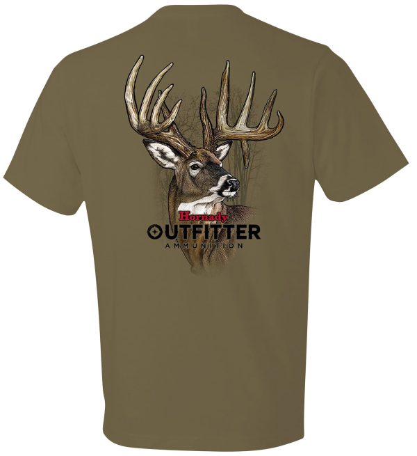 "Hornady Gear Big Buck  Coyote Brown, Cotton Short Sleeve, Semi-Fitted, 3XL"