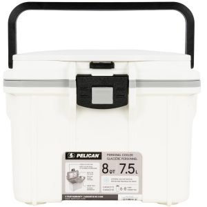 "PELICAN 8Q-1-WHTGRY 8QT ELITE COOLER WHT/GRY"