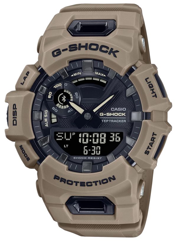 "G-shock/vlc Distribution GBA900UU5A G-Shock Tactical Brown Stainless Steel Bezel 145-215mm"