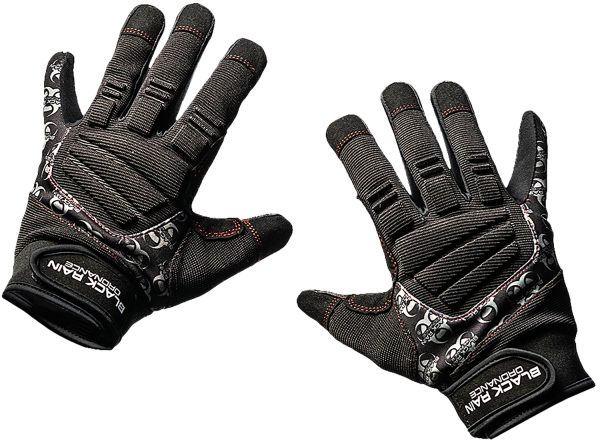 "Black Rain Ordnance TACTGLOVEBLK/GRYS Tactical Gloves  Black/Gray Small Velcro"