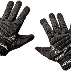 "Black Rain Ordnance TACTGLOVEBLK/GRYXL Tactical Gloves  Black/Gray XL Velcro"