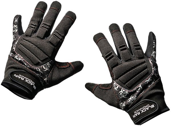 "Black Rain Ordnance TACTGLOVEBLK/GRYXL Tactical Gloves  Black/Gray XL Velcro"