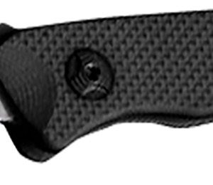 "Hogue 35836 Expel  2.50 Folding Scalpel Plain Satin High Carbon Steel Blade, Black Textured G10 Scales/SS Handle"
