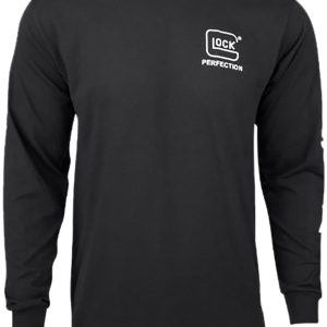 "Glock AP96098 Perfection Long Sleeve Tee Black Pre-Shrunk Cotton Long Sleeve Small"
