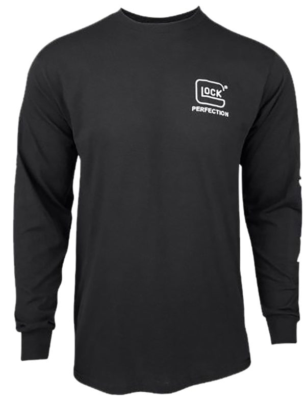 "Glock AP96099 Perfection Long Sleeve Tee Black Pre-Shrunk Cotton Long Sleeve Medium"