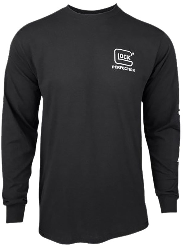 "Glock AP96100 Perfection Long Sleeve Tee Black Pre-Shrunk Cotton Long Sleeve Large"