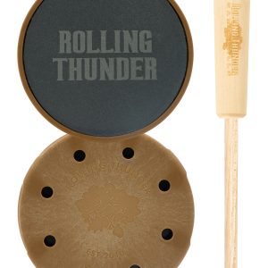 "Rolling Thunder Game Call TCP-TDS Thunderdome Pot Calls & Strikers Attracts Turkey Species Hickory/Slate"