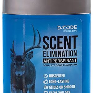 "Code Blue OA1317 Scent Elimination Antiperspirant Unscented 2.25 oz Stick"