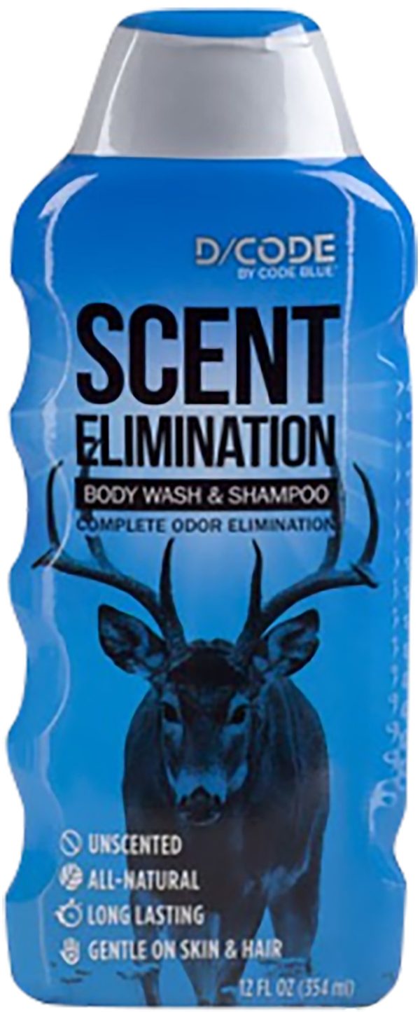 "Code Blue OA1308 Body Wash/Shampoo Scent Eliminator Odorless 12 oz Squeeze Bottle"