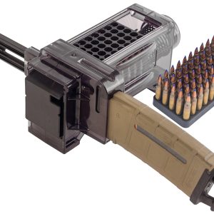 "Caldwell 397488 Magazine Charger  223 Rem/204 Ruger/300 BO/5.56x45mm NATO 50rd Compatible w/AR-15 Magazines Smoke Polycarbonate"